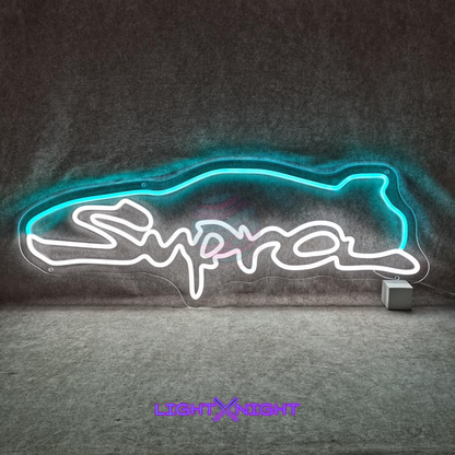 Supra Led Neon Sign, Supra Neon Light, Light X Night Supra Neon Sign