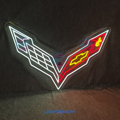 Corvette Neon Sign, Corvette Led Neon Sign, Corvette Neon Light