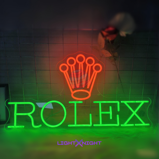 Rolex Led Neon Sign, Rolex Neon Light, Light X Night Rolex Neon Sign