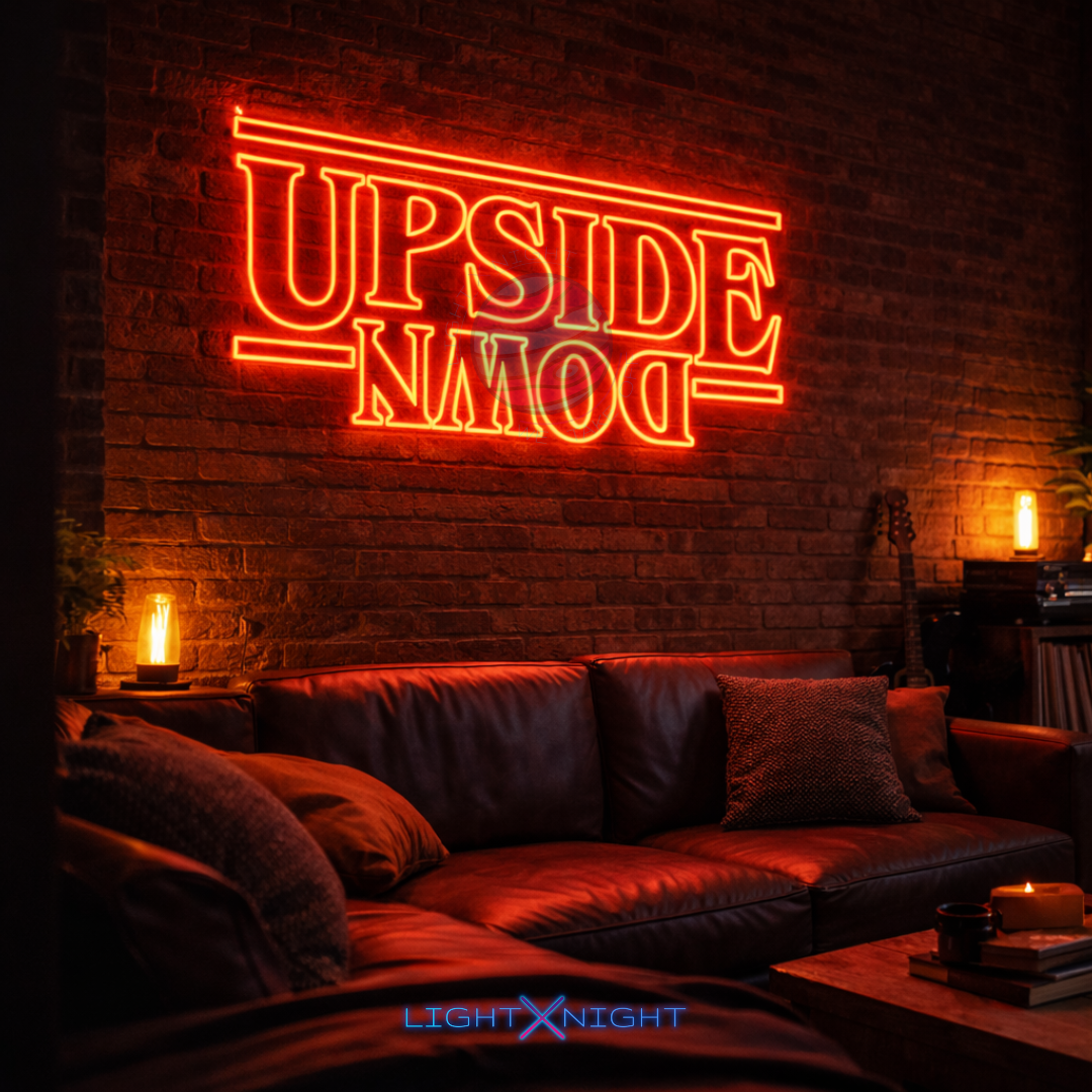 Upside Down Neon Sign
