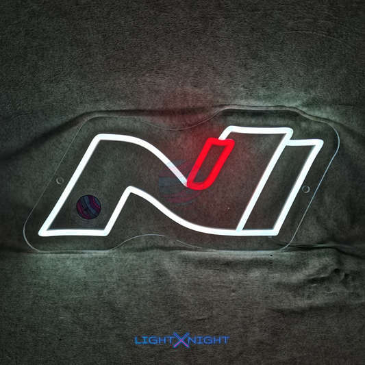 Hyundai N Neon Sign, Hyundai N LED Sign, Mancave Light, Hyundai N Decoration