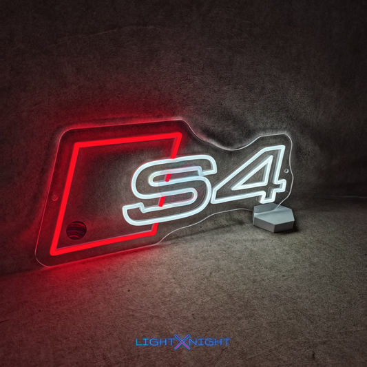 Audi S4 Led Neon Sign, Audi S4 Neon Light, Light X Night Audi S4 Neon Sign