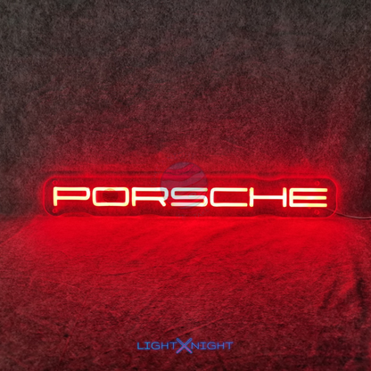 Porsche Font Neon Sign