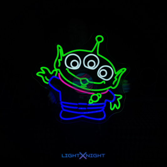 Pizza Planet Alien Neon Sign