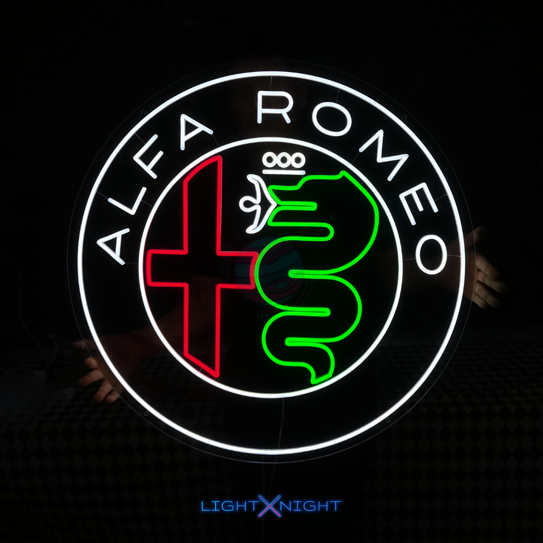 Alfa Romeo Modern Neon Sign