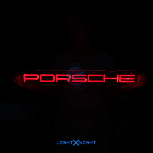 Porsche Font Neon Sign