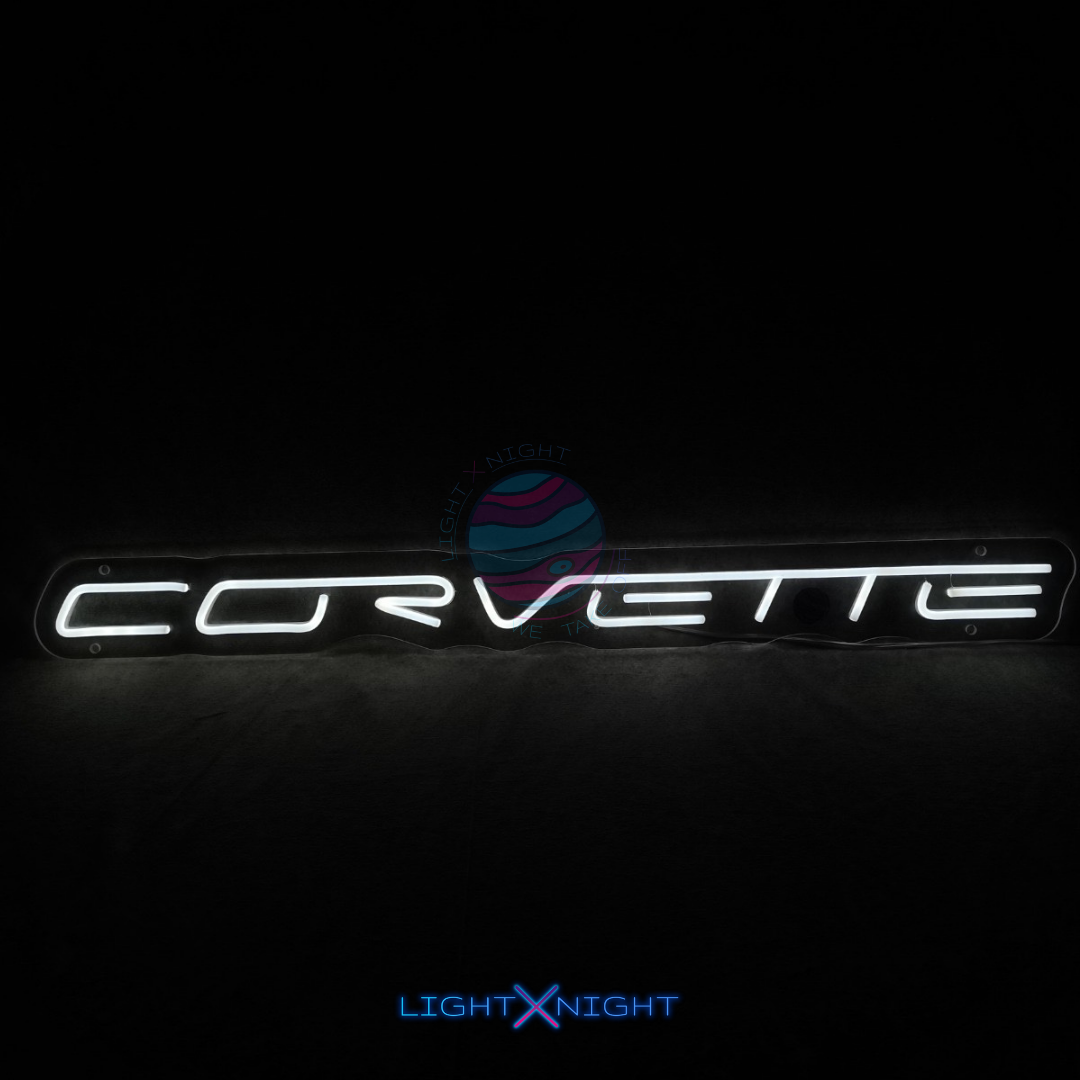 Corvette Font Neon Sign