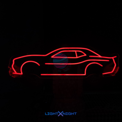 Dodge Challenger Silhouette Neon Sign – Light X Night Dodge Challenger Silhouette Neon Sign – Light X Night