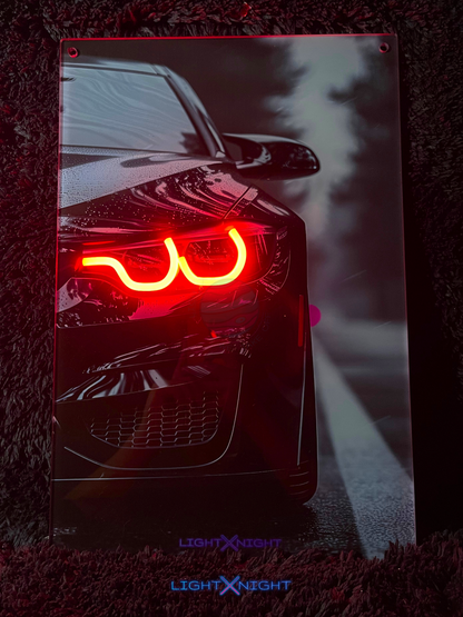 BMW M4 Neon Poster