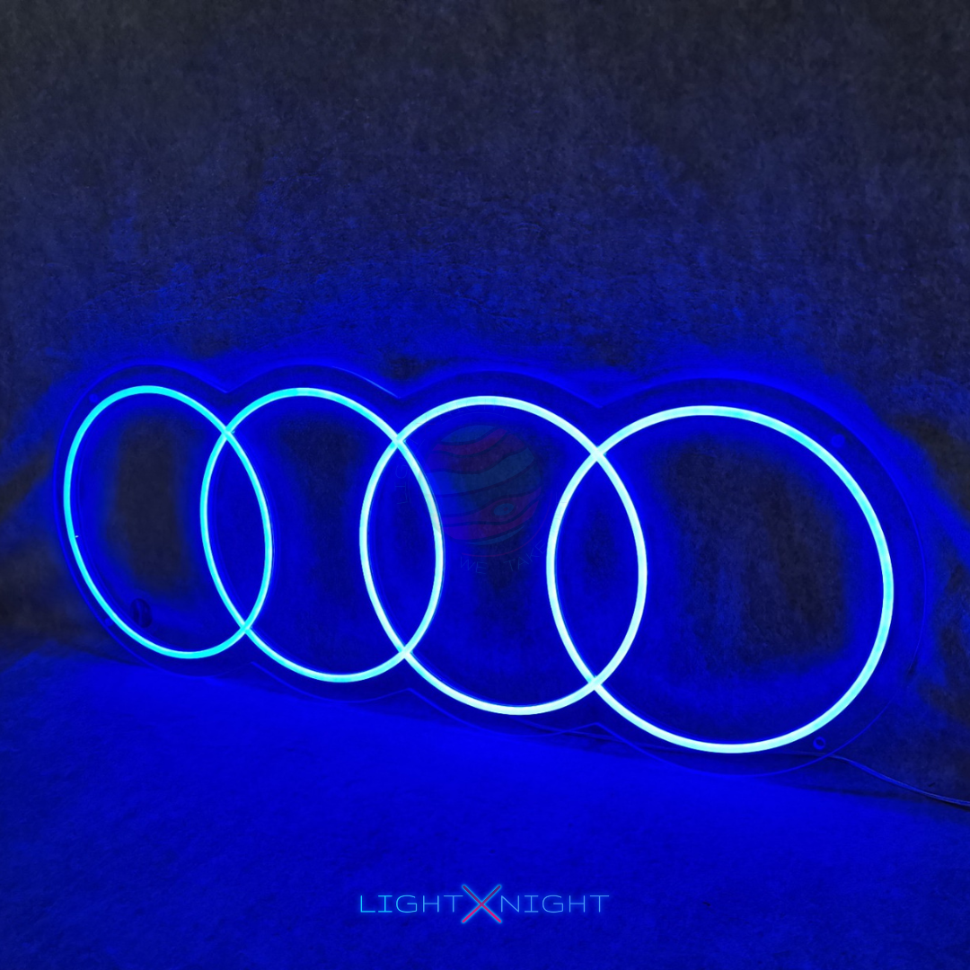 Audi Rings Neon Sign