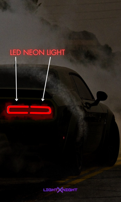 Dodge Challenger SRT Rear Neon Poster