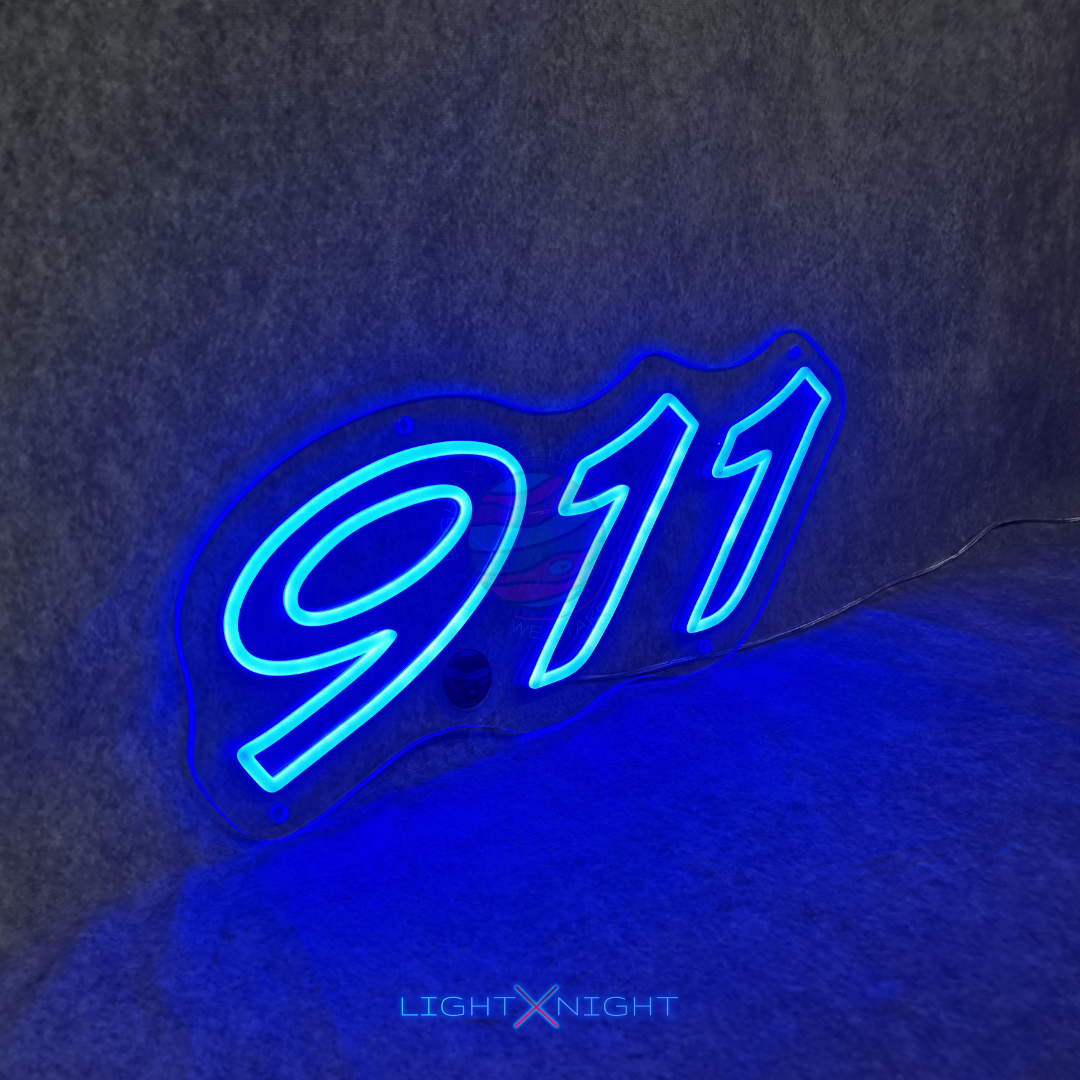 Porsche 911 neon light product view