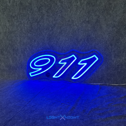 Porsche 911 LED neon wall sign