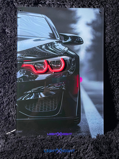 BMW M4 Neon Poster