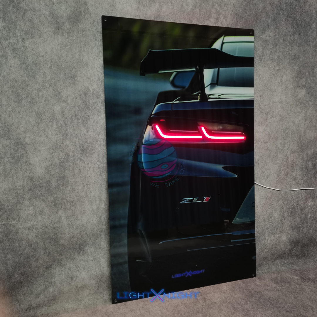 Chevrolet Camaro Rear Neon Poster