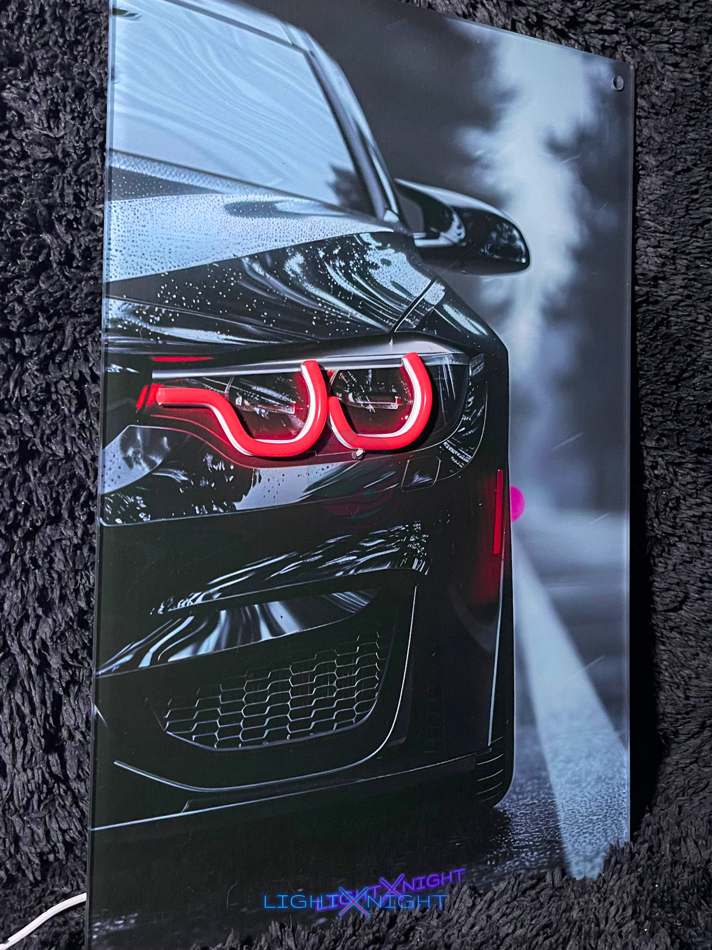 BMW M4 Neon Poster