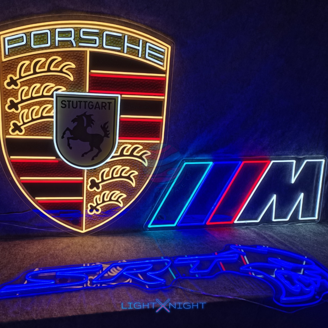 Porsche Mixed Neon Sign