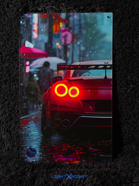 GTR R35 Nismo Neon Poster