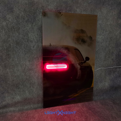 Dodge Challenger SRT Rear Neon Poster