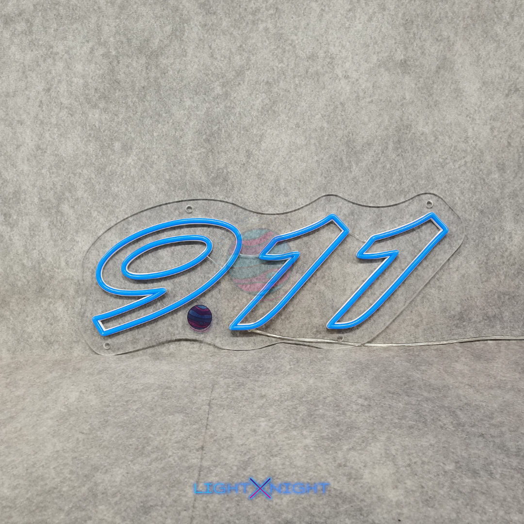 Porsche 911 LED neon sign product view