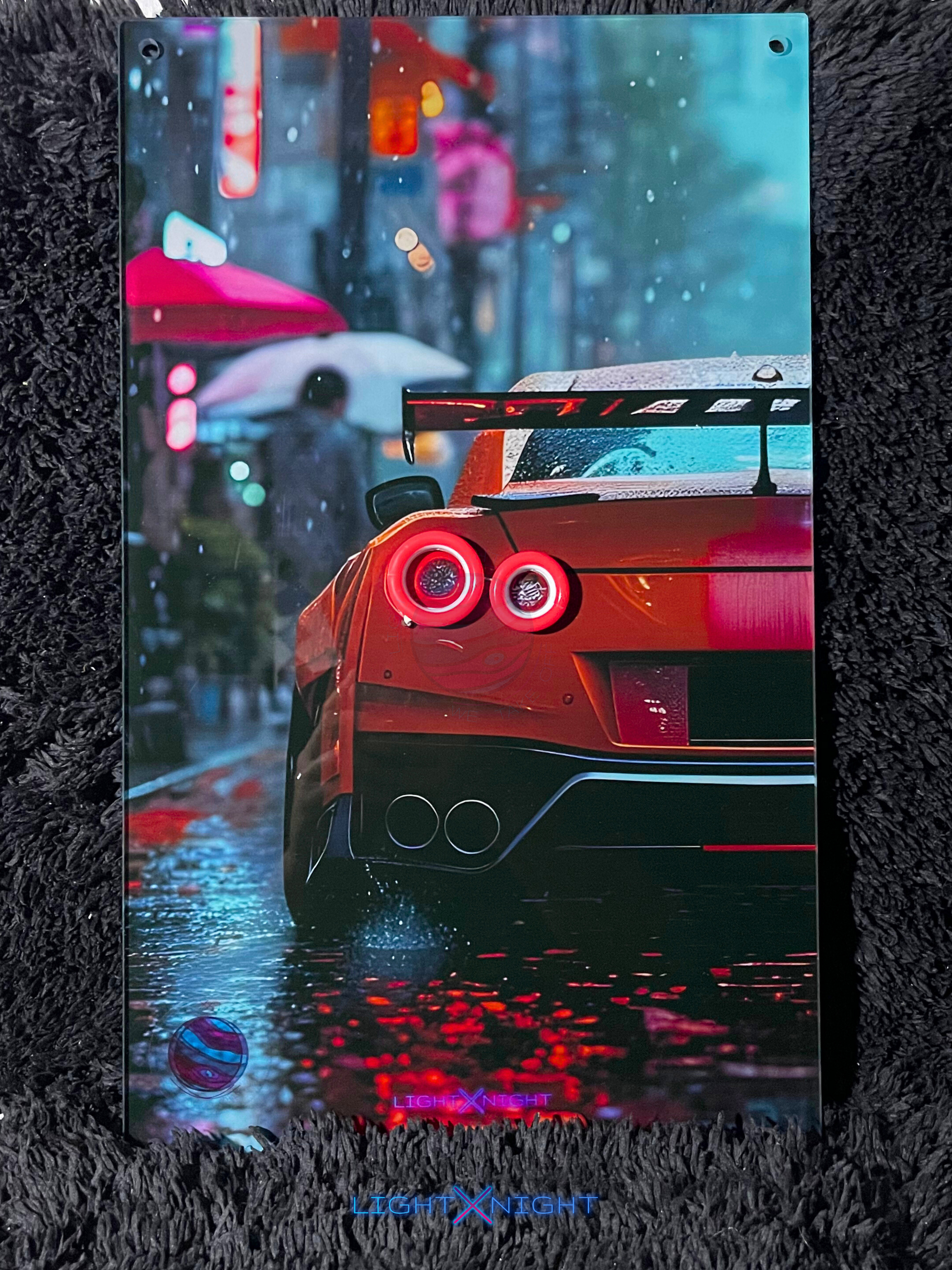 GTR R35 Nismo Neon Poster