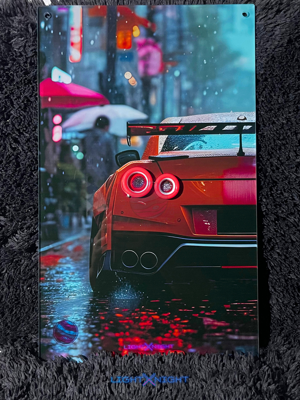 GTR R35 Nismo Neon Poster – Light X Night