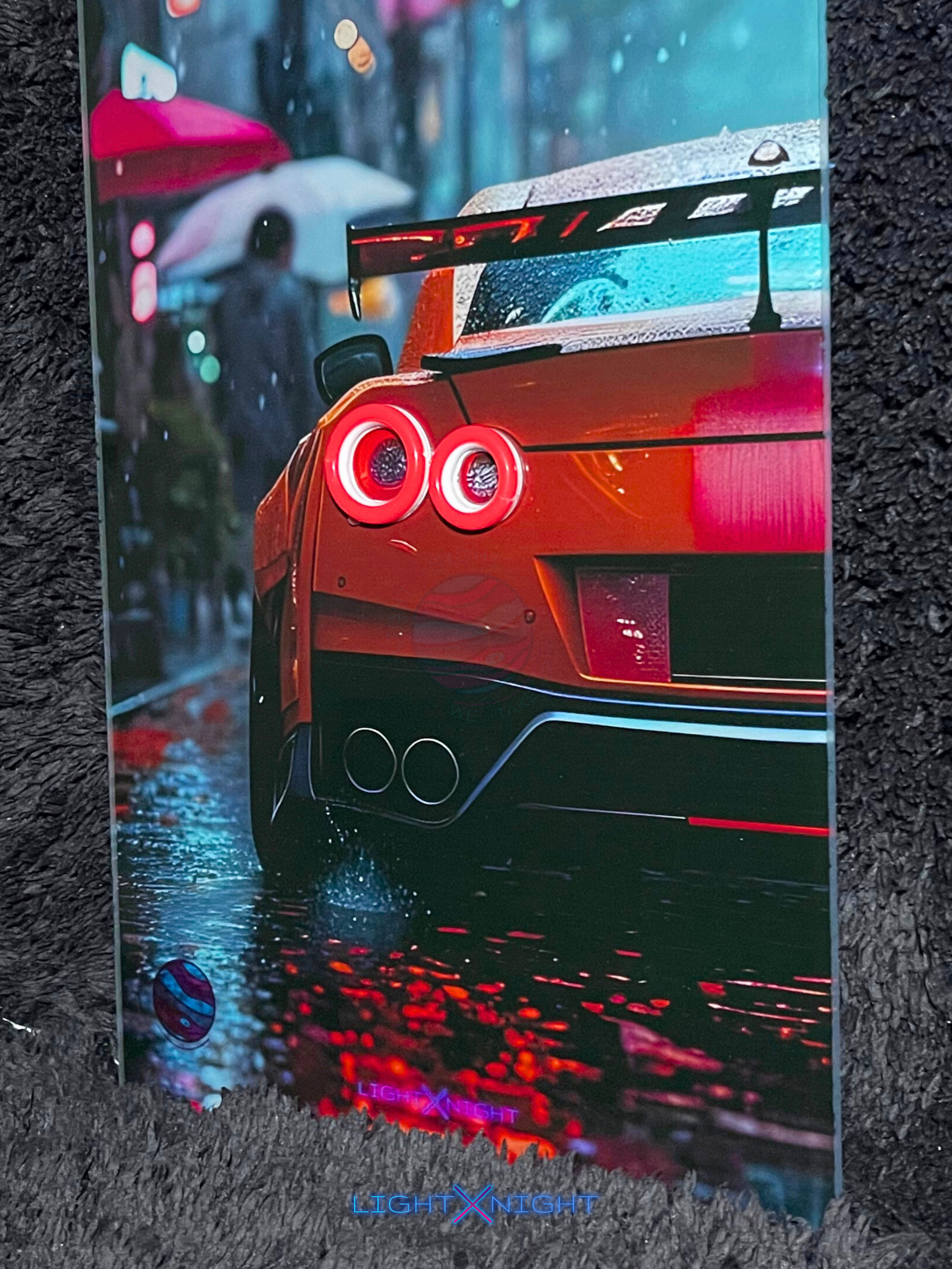 GTR R35 Nismo Neon Poster