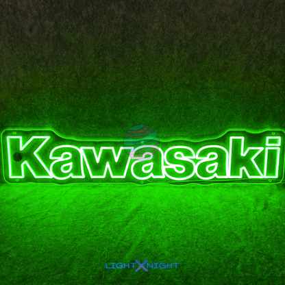 Kawasaki Font Neon Sign