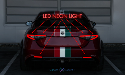 Alfa Romeo Neon Poster