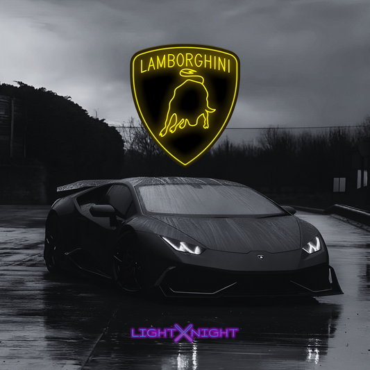 Lamborghini Neon Sign, Lamborghini Led Neon Sign, Lamborghini Neon Light