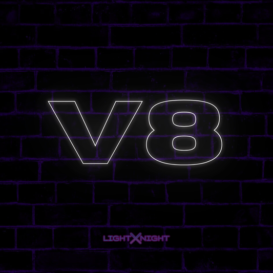 V8 Neon Sign