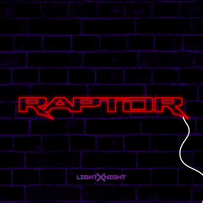 Raptor Neon Sign