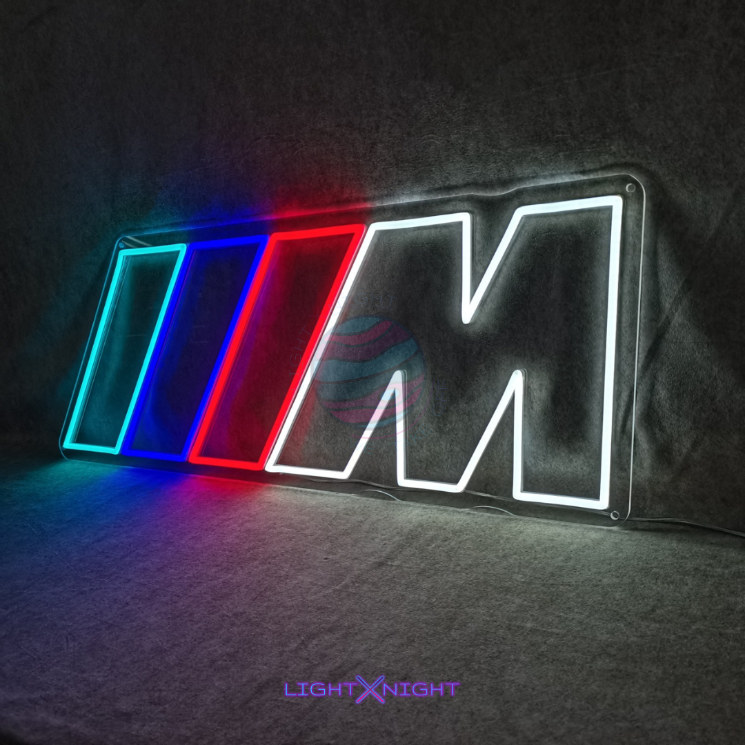 BMW M Led Neon Sign, BMW M Neon Light, BMW M Neon Sign, BMW Light, BMW M Lighting, BMW Decor