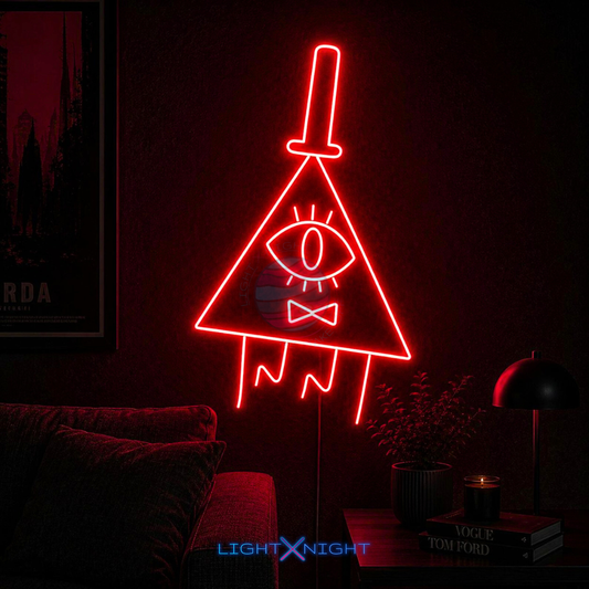 Bill Cipher Neon Sign