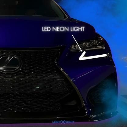 Custom Blue Lexus Neon Poster