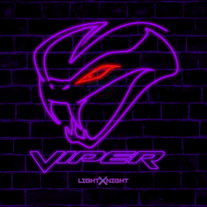 Dodge Viper Set Neon Sign