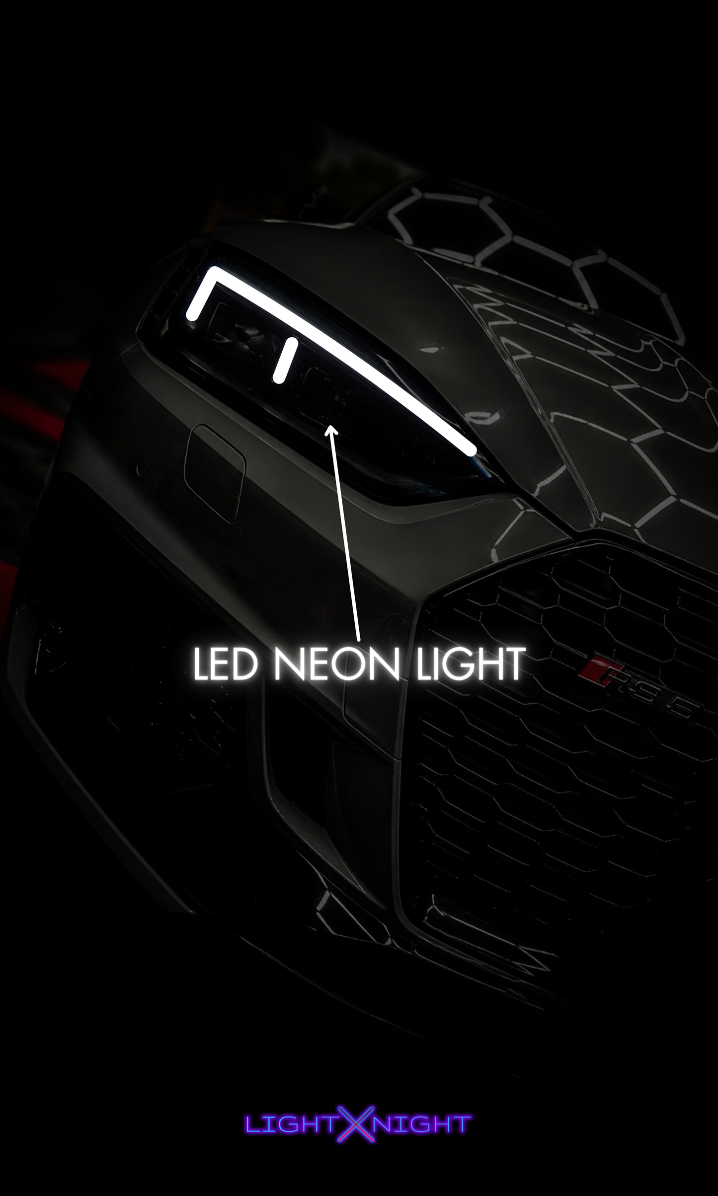 Audi RS5 Neon Poster