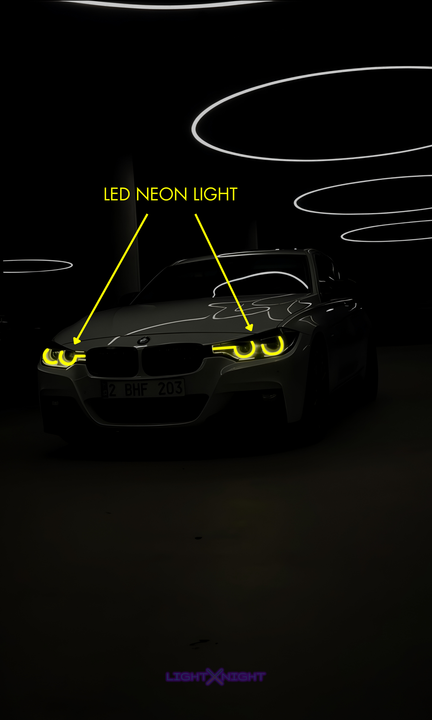 Custom Femke BMW Neon Poster