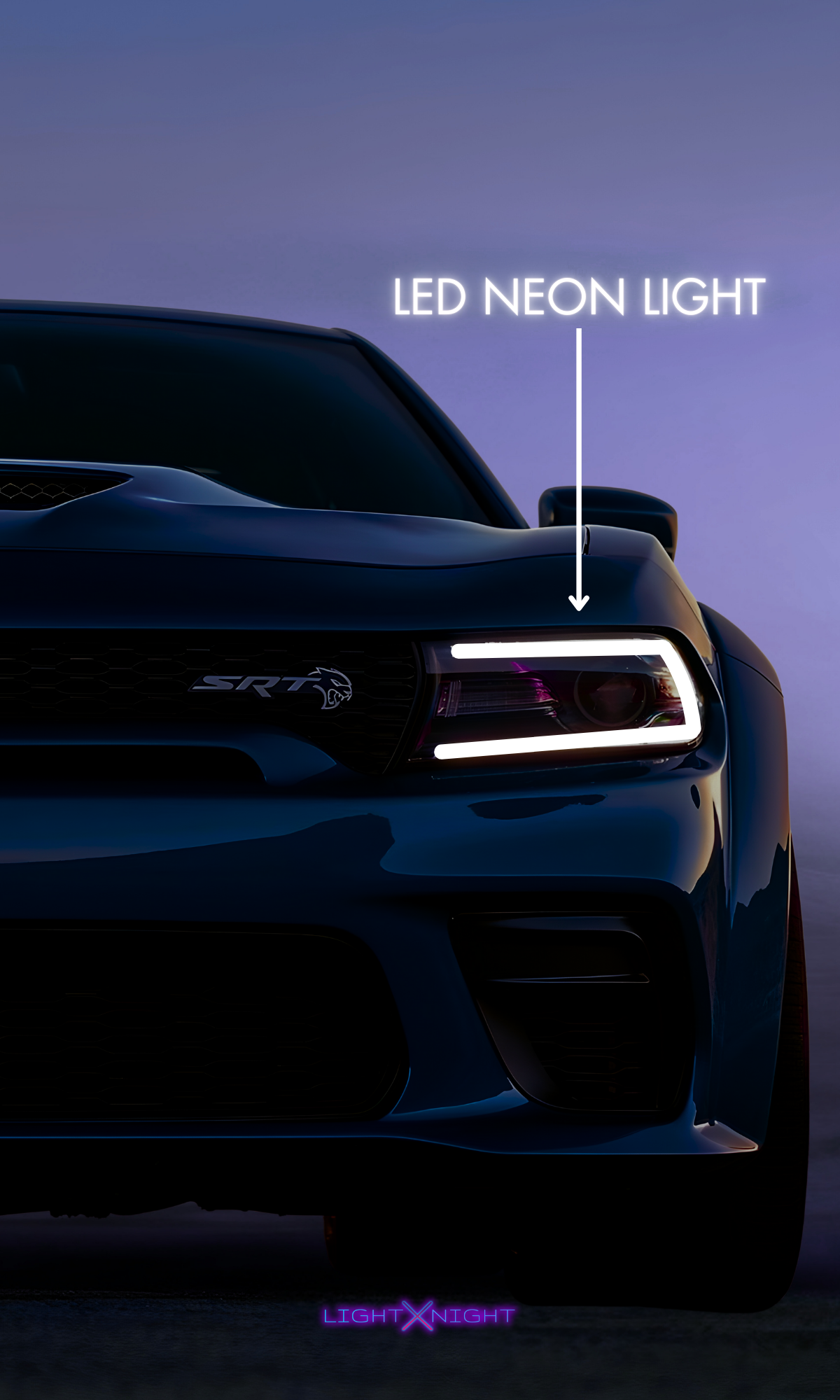 Dodge Charger SRT Neon Poster