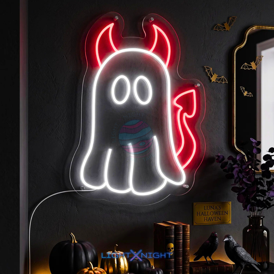 Devil Ghost Neon Sign