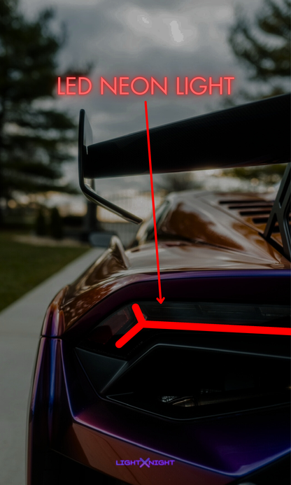 Lamborghini Huracan Neon Poster