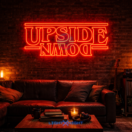 Upside Down Neon Sign