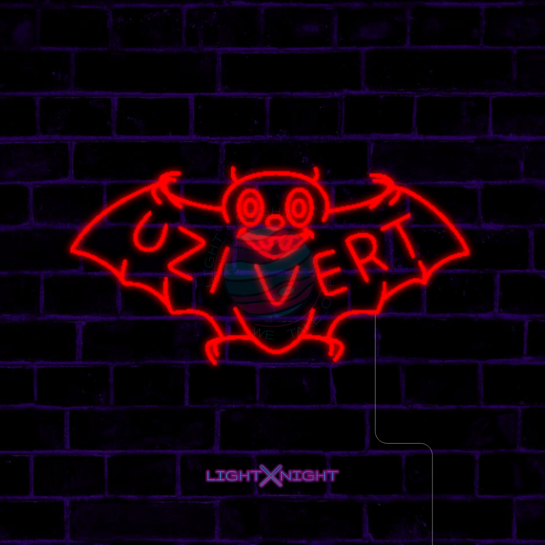 Lil Uzi Vert Bat LED neon sign for hip-hop room decor