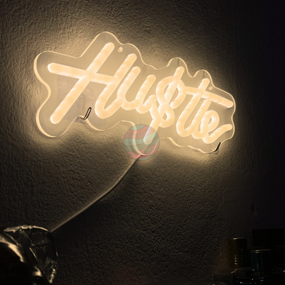 Hu$tle Neon Sign