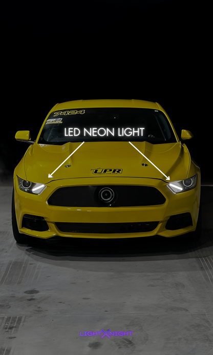 Turbo Mustang Neon Poster