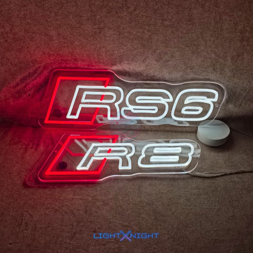 Audi RS6 Led Neon Sign, Audi RS6 Neon Light, Light X Night Audi RS6 Neon Sign