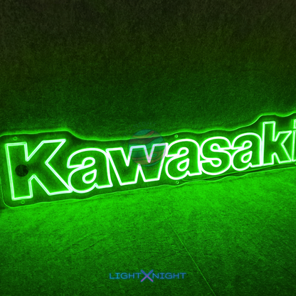Kawasaki Font Neon Sign