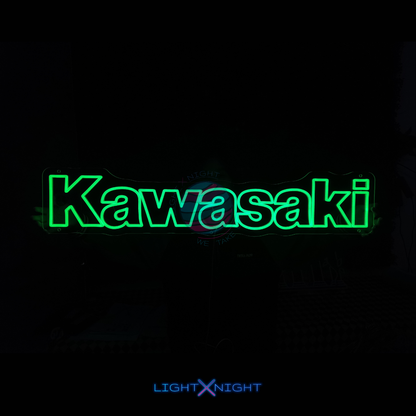 Kawasaki Font Neon Sign