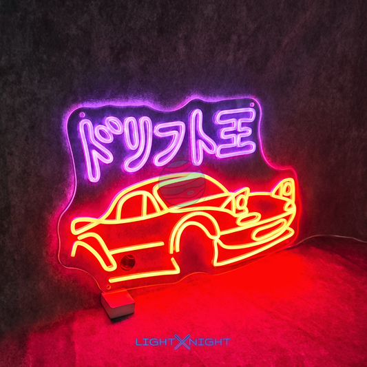Mazda Miata "Drift King" Neon Sign