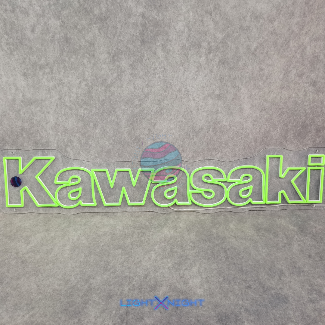 Kawasaki Font Neon Sign